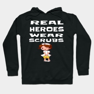 REAL HEROES WEAR SCRUBS Hoodie